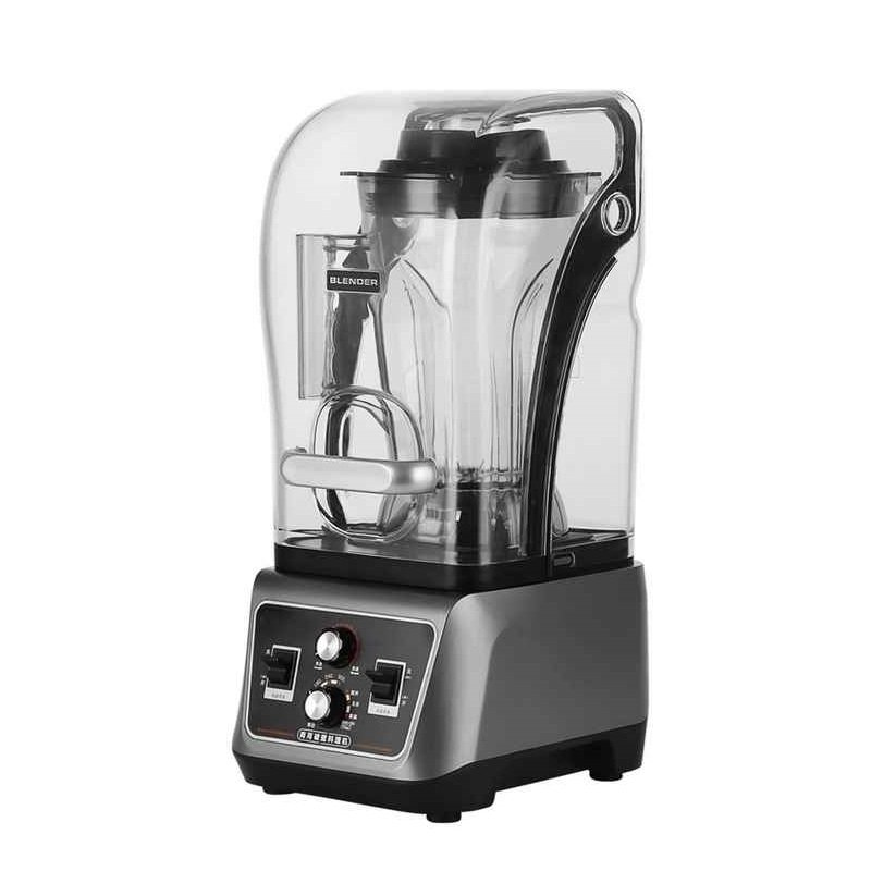 AIMA OTJ-G9 high-speed blender equipped with an integrated noise reduction cover, ideal for commercial and household settings.