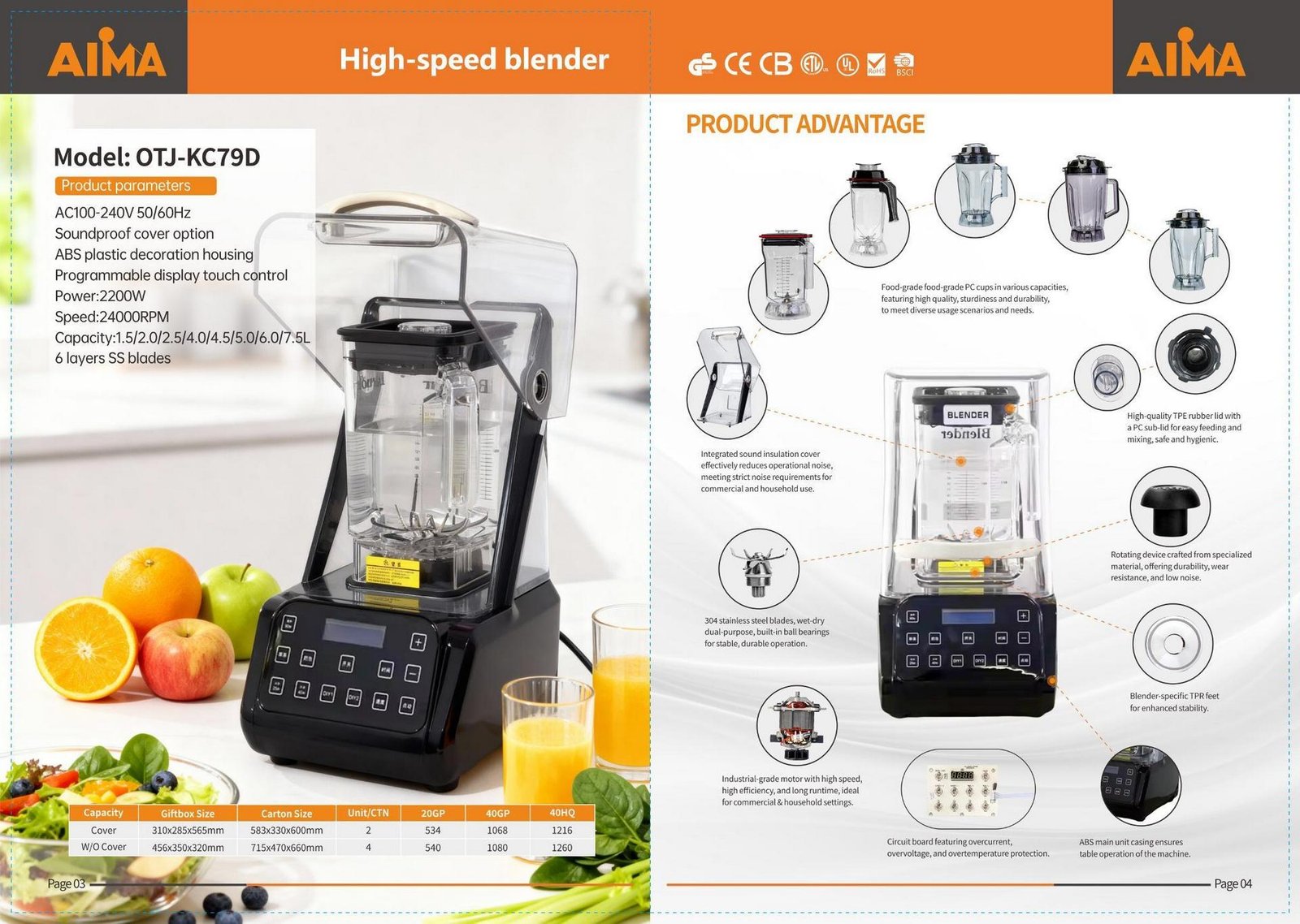 OTJ-KC79D Technical Specifications Poster