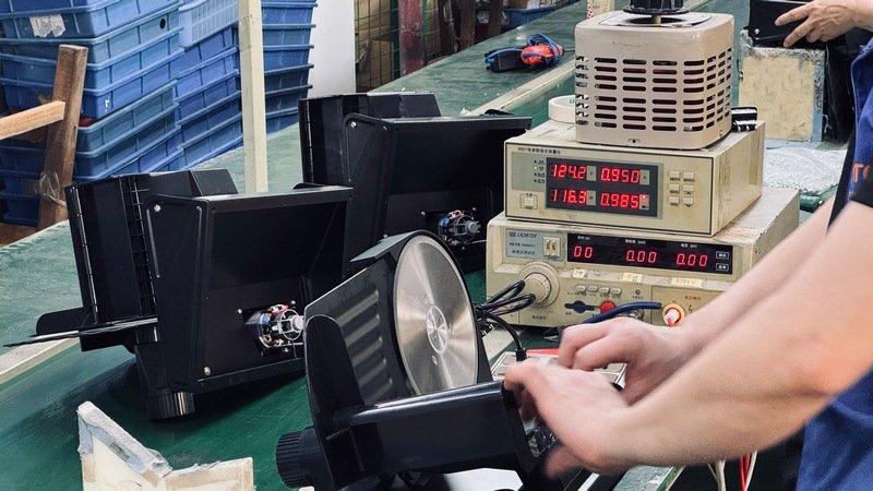Commercial meat slicer QC performance testing