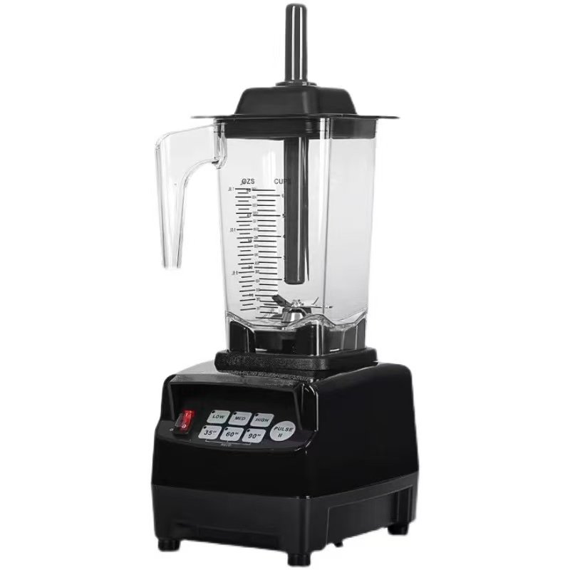 AIMA OTJ-800 1500W soundproof commercial blender featuring a noise enclosure, multiple capacity options, and 200G grinder cup for OEM wholesale.