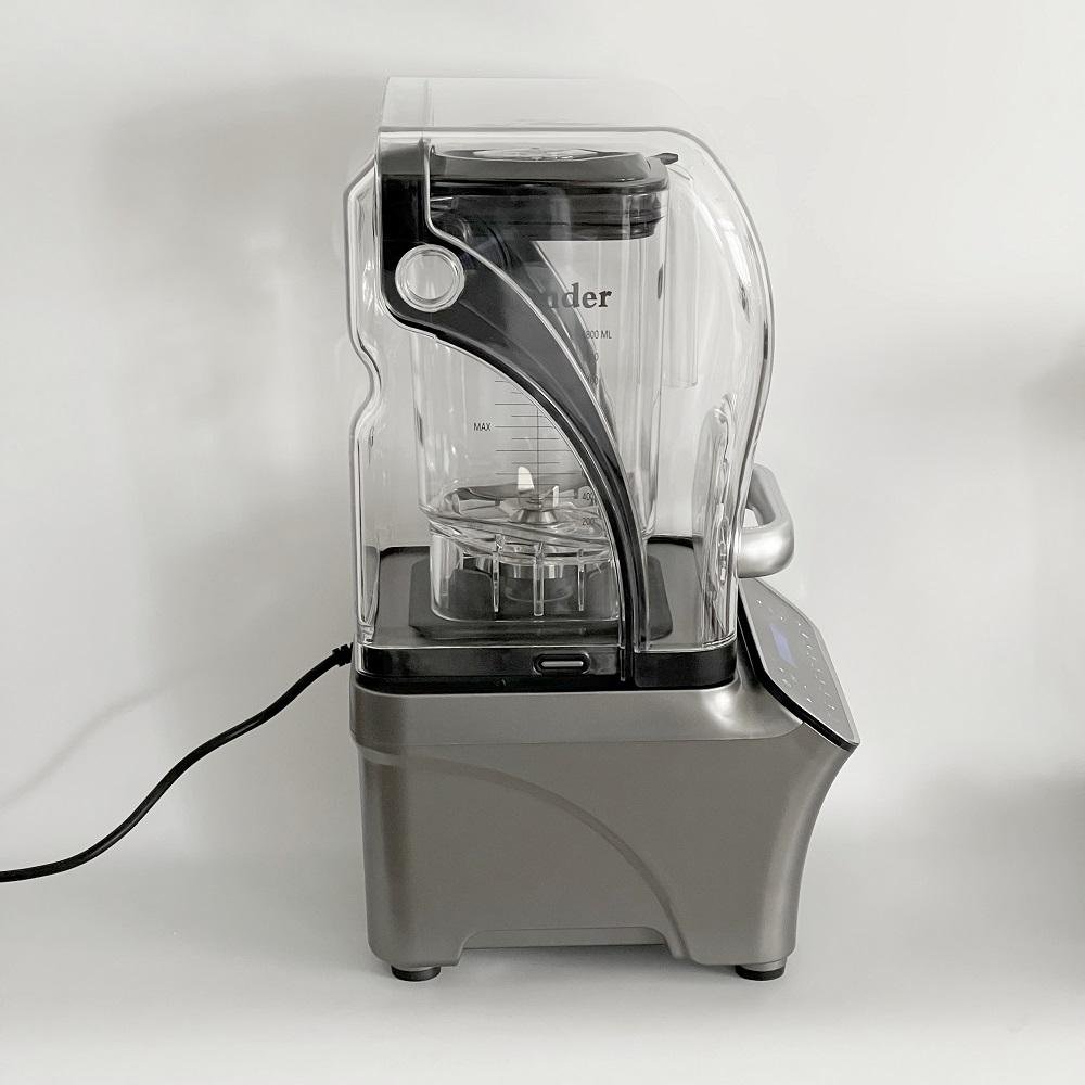 AIMA OTJ-G6 2200W commercial blender featuring hybrid touch and knob control, optional soundproof cover, and 2.0L capacity for global OEM wholesale.