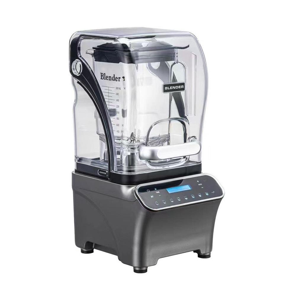 AIMA OTJ-G6 2200W commercial blender featuring hybrid touch and knob control, optional soundproof cover, and 2.0L capacity for global OEM wholesale.