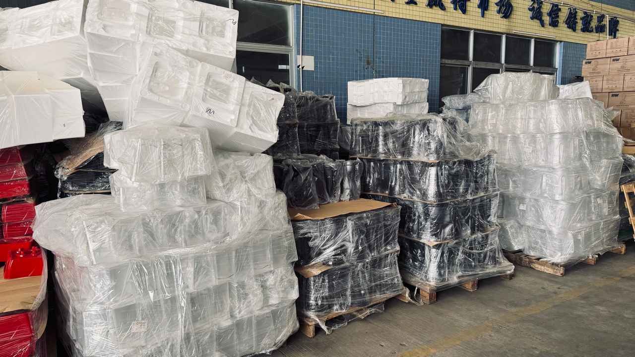 High-density EPS foam protective packaging inserts for commercial appliances stored in bulk