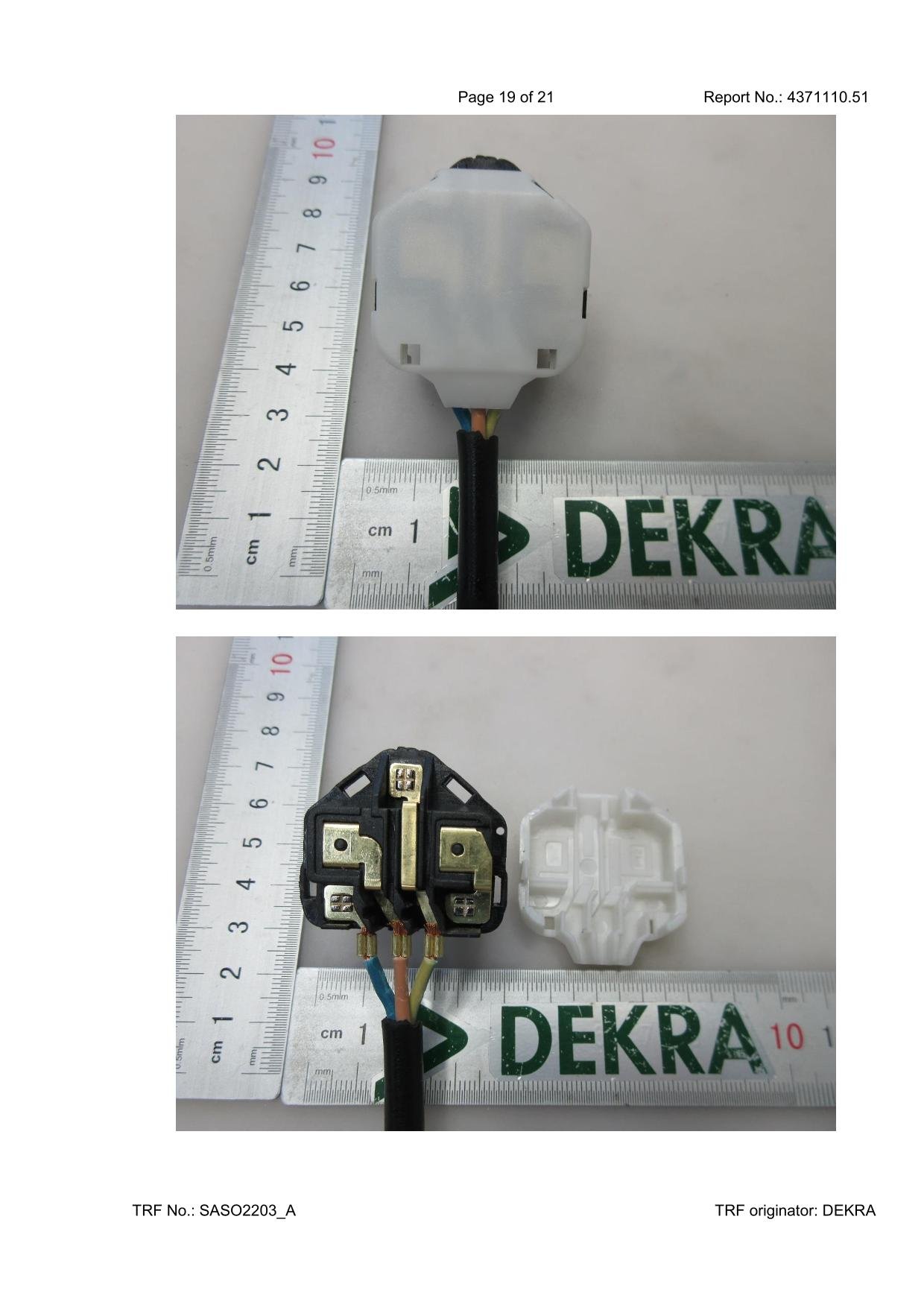 JKR-330 Fused Plug Internal Fuse Component and Terminal Structure